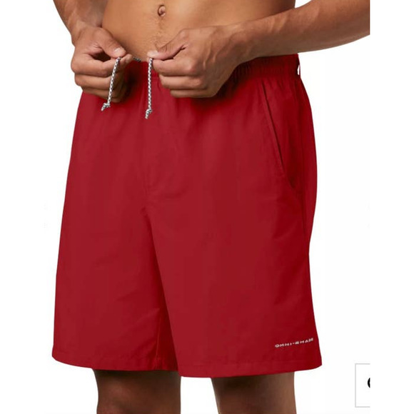 Columbia Mens PFG‎ Backcast III Water Fishing Shorts Swim Trunks Beet Red Large - Picture 3 of 10